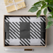 Buffel Plaid Zwart Wit Klassiek Chique Tijdloos Tissuepapier (Geschenk)