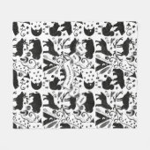 Buffel, tipi, pijlen en bogen, veren en luiken fleece deken (Voorkant (Horizontaal))