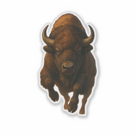 Buffel Uitsnijdbare Sticker (Voorkant)