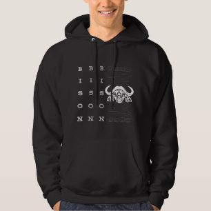 buffelbison bij esthetisch logo hoodie
