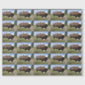 Buffelblad op zonnig verpakkingspapier cadeaupapier (Vlak)