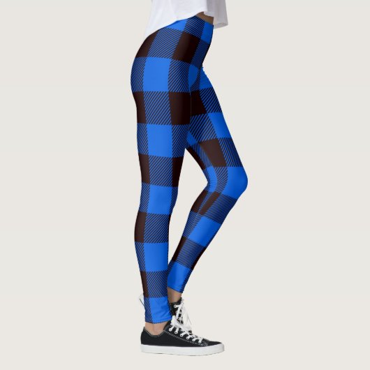 Buffelblauwe zwarte speldenstang leggings (Rechts)