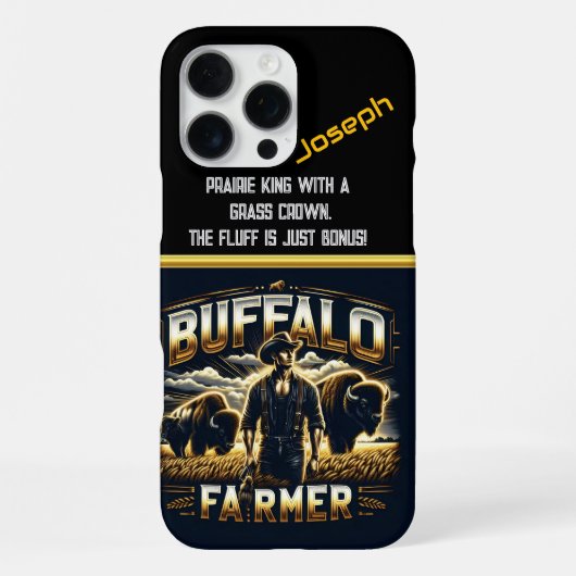 Buffelboer met kudde bij schemering iPhone hoesje (Achterkant)
