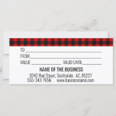 Buffelbord met kerstcadeaukaartjes met geborsteld  (Achterkant)