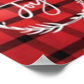 Buffelbord met kerstoffertes poster (Hoek)