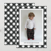 Buffelbord Prettige feestdagen voor kerstmis Feestdagenkaart (Voorkant / Achterkant)