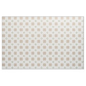 Buffelcheques en Magnolias Cross Pattern Greige Stof (Fat Quarter)