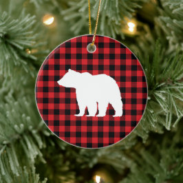 Buffelcontrole Beer Wilderness Cabine Keramisch Ornament