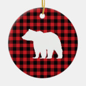 Buffelcontrole Beer Wilderness Cabine Keramisch Ornament (Voorkant)