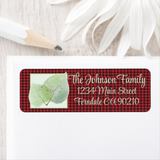 Buffelcontrole Glitter Botanische adresteruggave Etiket (Insitu)