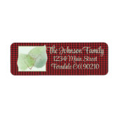 Buffelcontrole Glitter Botanische adresteruggave Etiket (Voorkant)