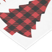 Buffelcontrole kerstboompatroon medium tafelloper (Hoek)