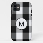 Buffelcontrole met monogram Case-Mate iPhone case (Achterkant)