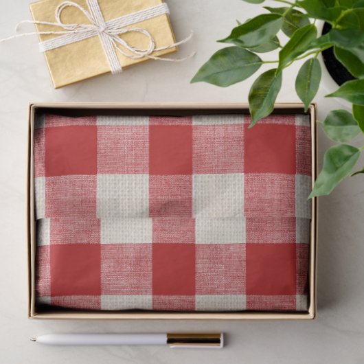 Buffelcontrole rood ontkoppelpapier tissuepapier (Geschenk)