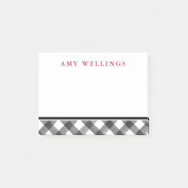 Buffelcontrole zwart-wit gepersonaliseerd post-it® notes
