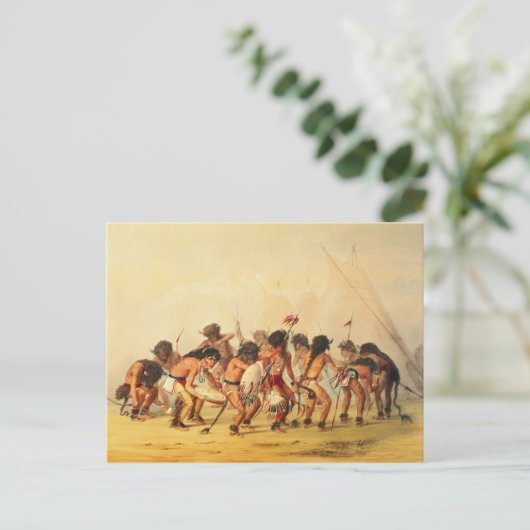 Buffeldans, c.1832 briefkaart (Staand voorkant)