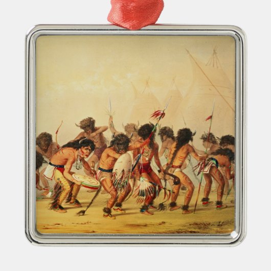 Buffeldans, c.1832 metalen ornament (Voorkant)