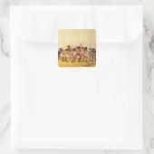 Buffeldans, c.1832 vierkante sticker (Tas)