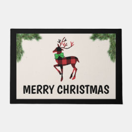 Buffeldeeg voor kerstklep deurmat