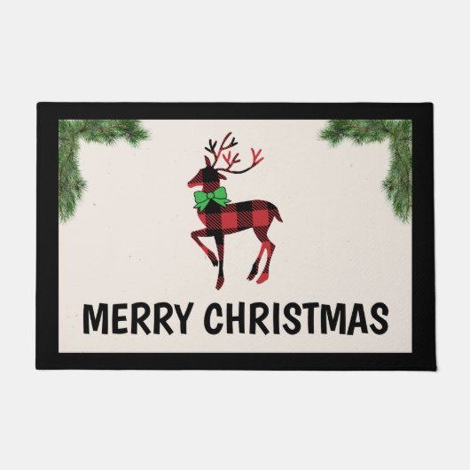 Buffeldeeg voor kerstklep deurmat (Voorkant)