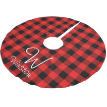 Buffeldoosje met rood geplakt monogram geborsteld