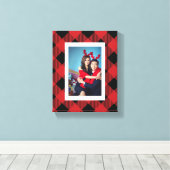 Buffelfoto afspelen canvas afdruk (Insitu (Houten vloer))