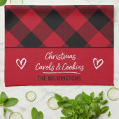 Buffelgarages en koekjes voor kerstmis met hart en theedoek (Gevouwen)