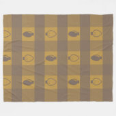 Buffelgarnaal voor kerstbulten fleece deken (Voorkant (Horizontaal))