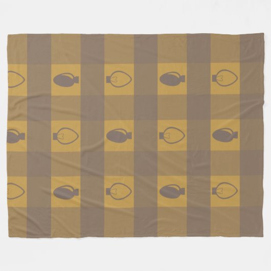 Buffelgarnaal voor kerstbulten fleece deken (Voorkant (Horizontaal))