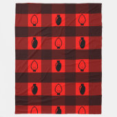 Buffelgarnaal voor kerstbulten fleece deken (Voorkant)