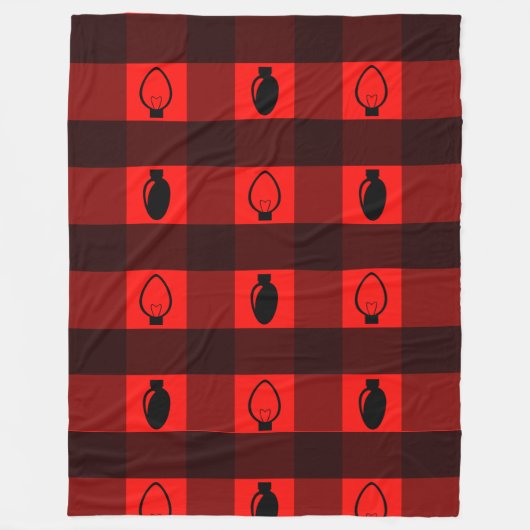 Buffelgarnaal voor kerstbulten fleece deken (Voorkant)