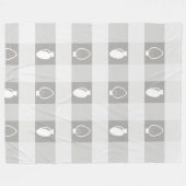 Buffelgarnaal voor kerstbulten fleece deken (Voorkant (Horizontaal))