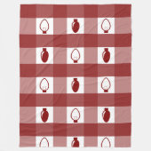 Buffelgarnaal voor kerstbulten fleece deken (Voorkant)