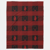 Buffelgarnaal voor kerstbulten fleece deken (Voorkant)