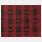 Buffelgarnaal voor kerstbulten fleece deken (Voorkant (Horizontaal))