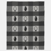 Buffelgarnaal voor kerstbulten fleece deken (Voorkant)