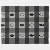 Buffelgarnaal voor kerstbulten fleece deken (Voorkant (Horizontaal))