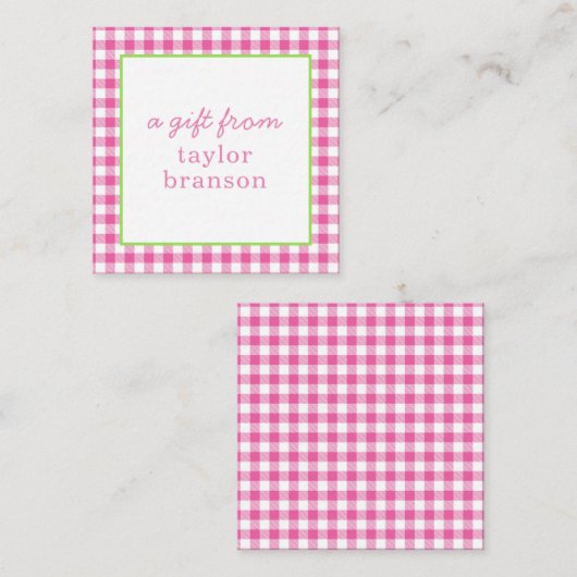 Buffelgebonden persoonlijke cadeaubehuizing Kaarte Notitiekaartje (Voorkant / Achterkant)