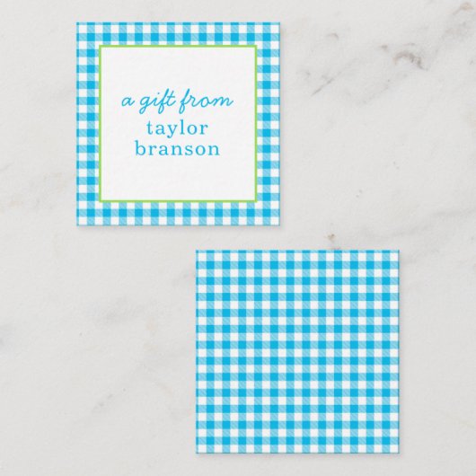 Buffelgebonden persoonlijke cadeaubehuizing Kaarte Notitiekaartje (Voorkant / Achterkant)