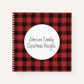 Buffelgebundelde kerstrecept voor laptop notitieboek (Voorkant)