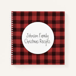 Buffelgebundelde kerstrecept voor laptop notitieboek