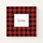 Buffelgebundelde kerstrecept voor laptop notitieboek (Achterkant)