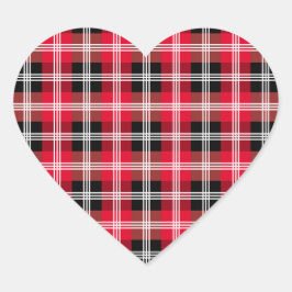 Buffelgif met witte strepen hart sticker