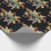 Buffelgras lijst dat in het wild levende dieren ve cadeaupapier (Hoek)