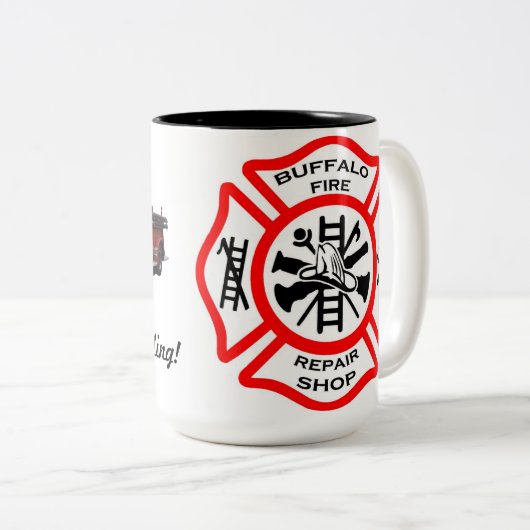 Buffelherstellingspop Mok (Voorkant rechts)