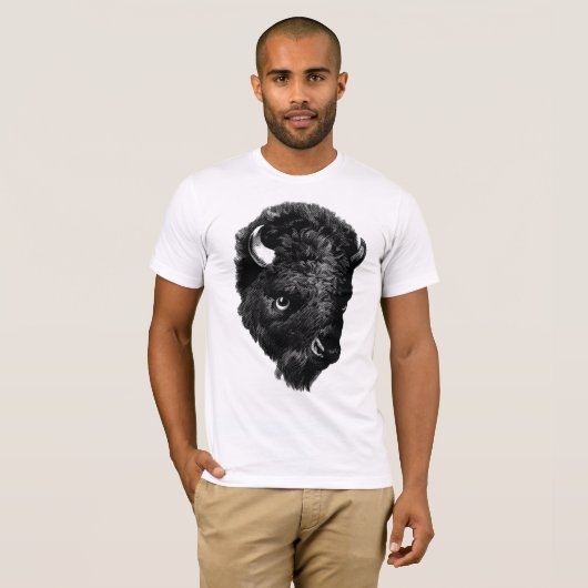 Buffelhoofd T-shirt (Voorkant volledig)