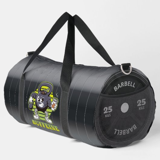 Buffeline Gym Kettlebell Karakter Duffel Bag Plunjezak (Rechterhoek)