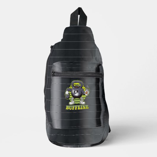 Buffeline Gym Kettlebell Karakter Duffel Bag Sling Bag (Voorkant)