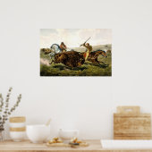 Buffeljacht in de VS Poster (Keuken)