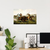 Buffeljacht in de VS Poster (Thuiskantoor)